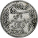 Tunisia, Muhammad al-Nasir Bey, Franc, 1911, Paris, Silver, EF(40-45), KM:238