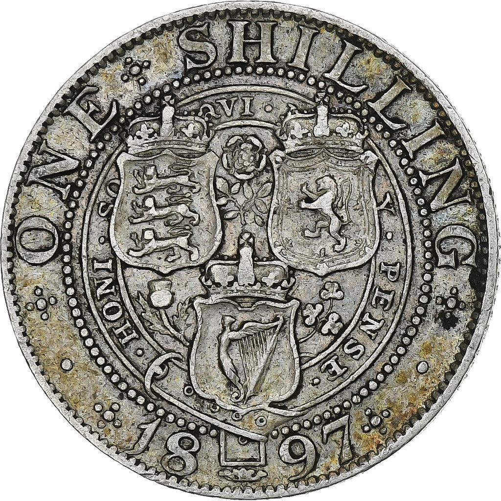 Great Britain, Victoria, Shilling, 1897, Silver, EF(40-45), KM:780
