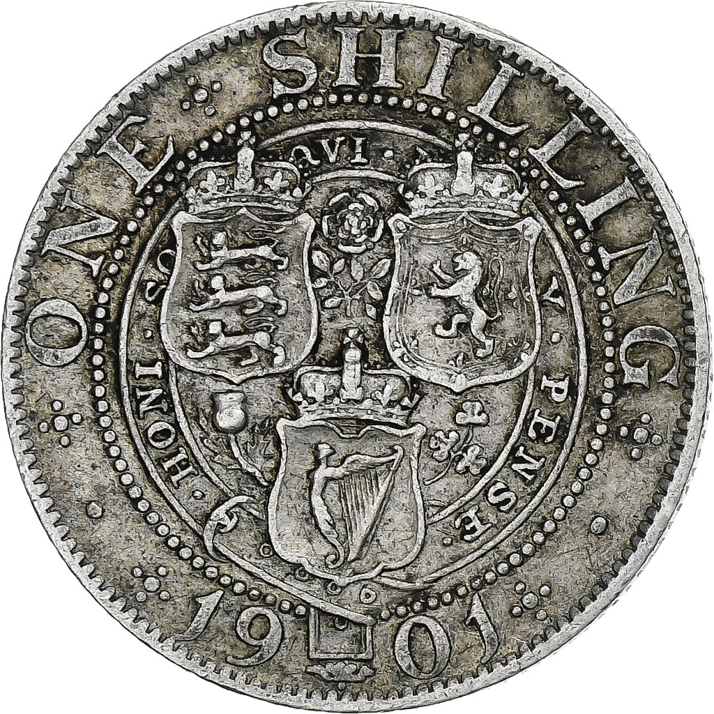 Great Britain, Victoria, Shilling, 1901, Silver, VF(20-25), KM:780