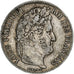 Francia, 5 Francs, Louis-Philippe, 1843, Rouen, Argento, MB+, Gadoury:678