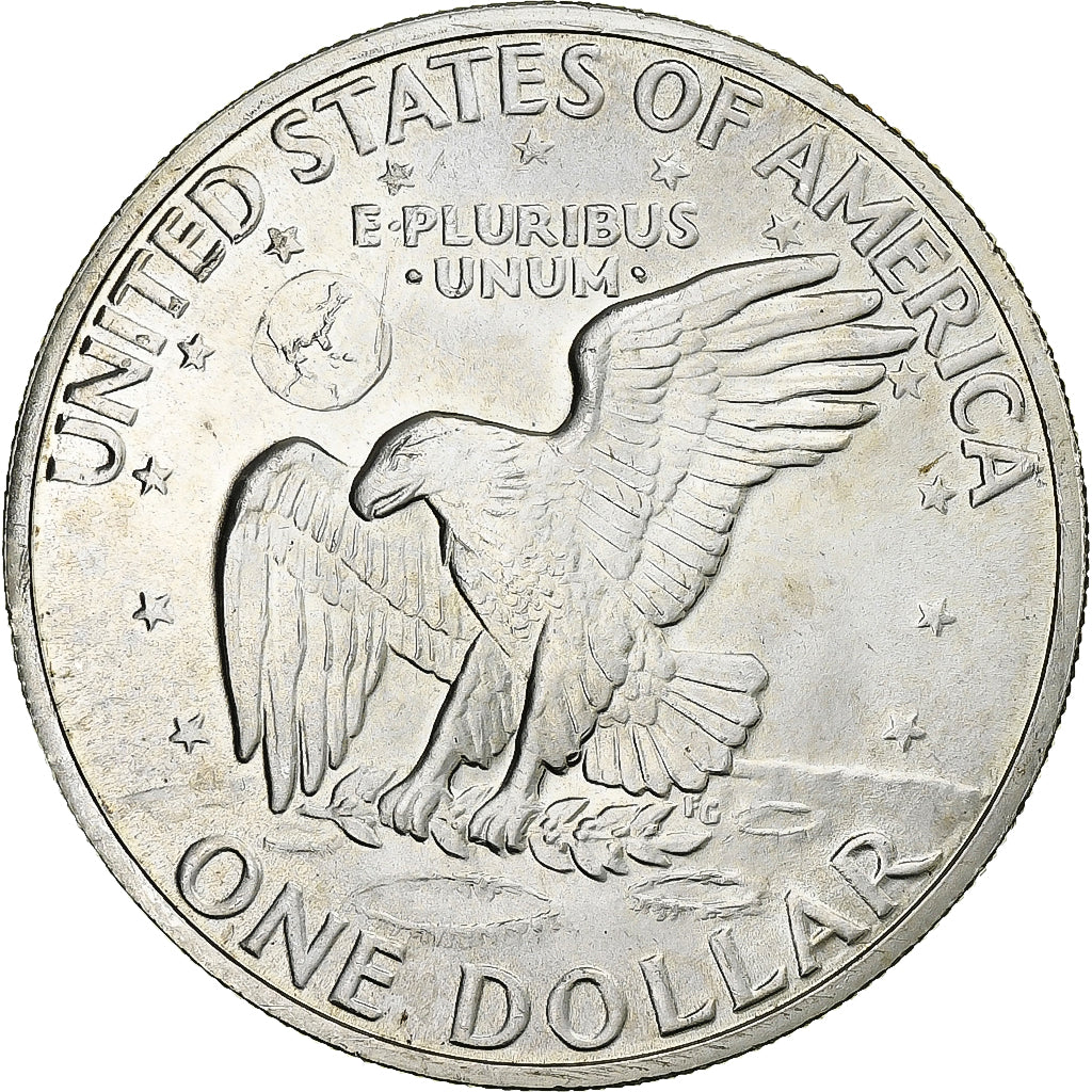 United States, Dollar, Eisenhower Dollar, 1971, San Francisco, Silver, MS(63)