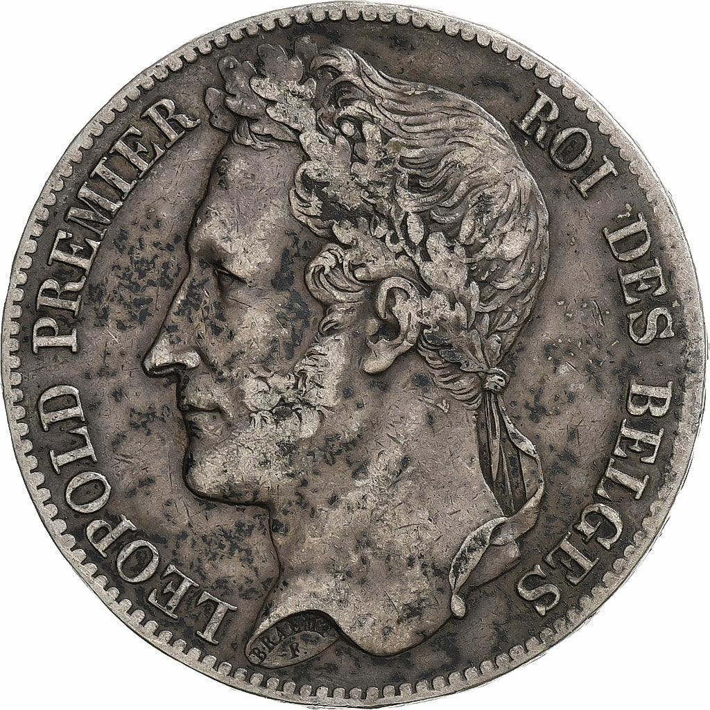 Belgium, Leopold I, 5 Francs, 5 Frank, 1848, Silver, VF(30-35), KM:3.2