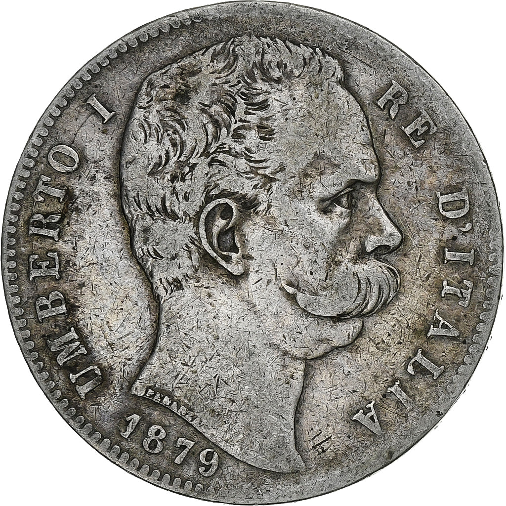 Italy, Umberto I, 5 Lire, 1879, Rome, Silver, VF(20-25), KM:20