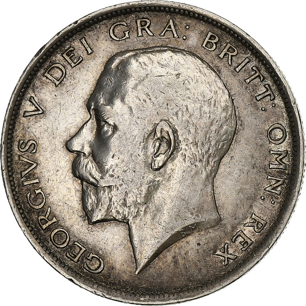 Gran Bretagna, George V, 1/2 Crown, 1912, Argento, BB+, KM:818.1