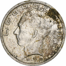 Belgium, 50 Francs, 50 Frank, 1939, Silver, EF(40-45), KM:122.1