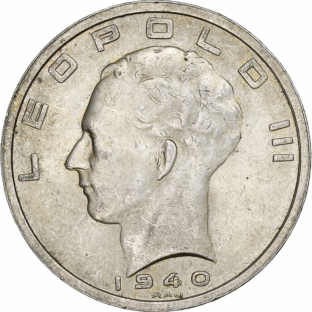 Bélgica, 50 Francs, 50 Frank, 1940, Brussels, Plata, EBC, KM:122.1