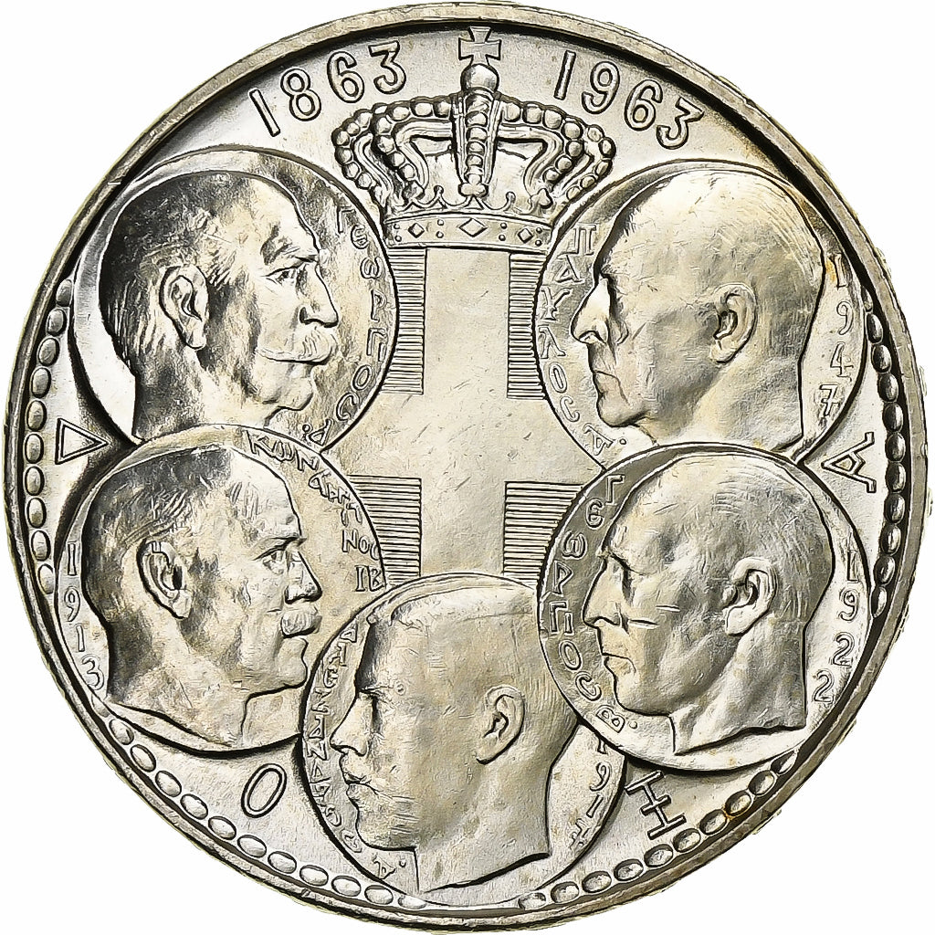 Griechenland, Paul I, 30 Drachmai, Centenial of the House of Glücksburg, 1963