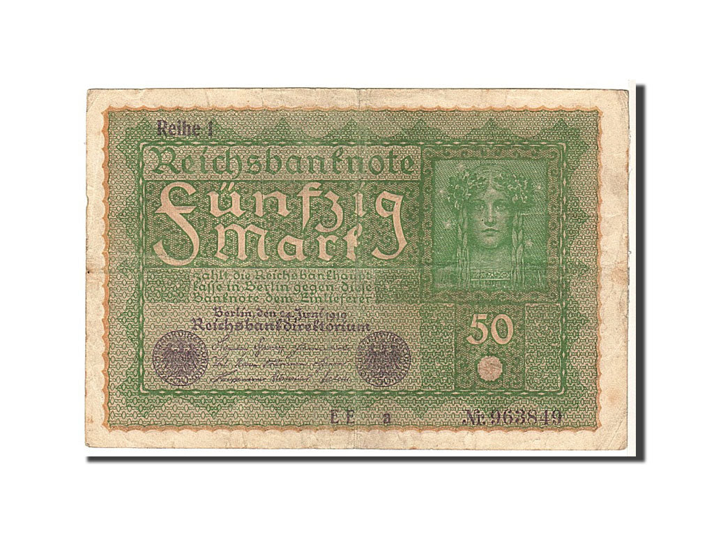 Billet, Allemagne, 50 Mark, 1919, KM:66, TTB