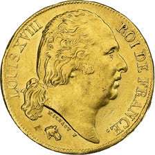 Frankreich, Louis XVIII, 20 Francs, 1818, Paris, Gold, SS, Gadoury:1028, Le