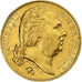 França, Louis XVIII, 20 Francs, 1822, Paris, Dourado, AU(50-53), Le
