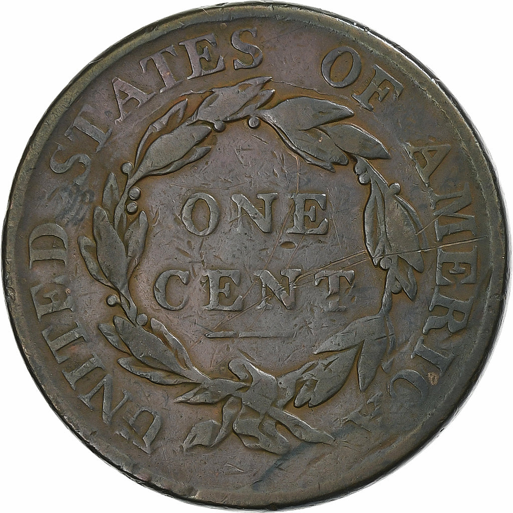 United States, 1 Cent, Coronet Head, 1818, Philadelphia, Copper, VF(30-35)