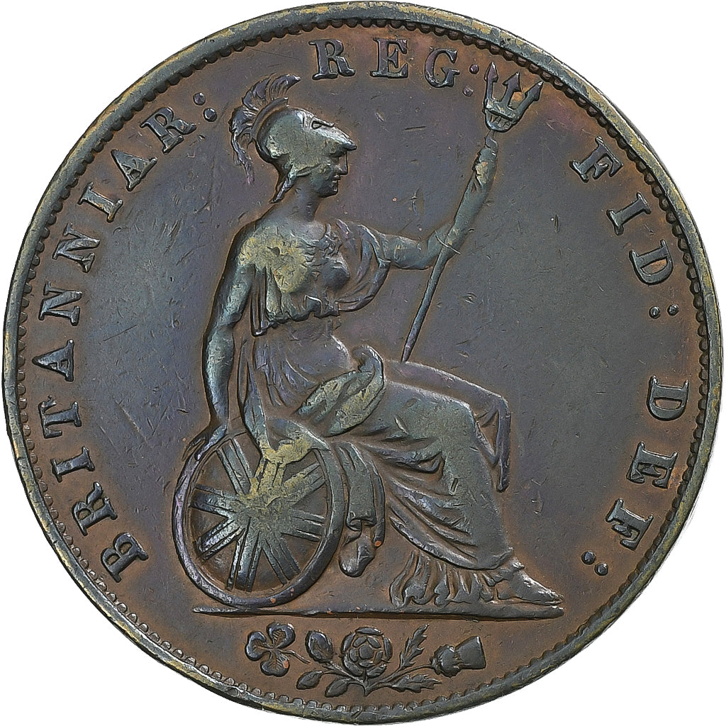 Great Britain, Victoria, 1/2 Penny, 1838, London, Copper, AU(50-53), KM:726