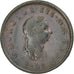 Gran Bretagna, George III, 1/2 Penny, 1806, Rame, MB+, KM:662