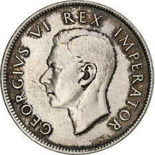 South Africa, George VI, 2 Shillings, 1943, Pretoria, Silver, EF(40-45), KM:29