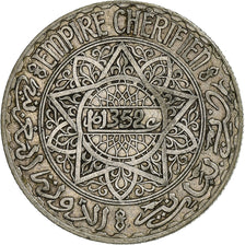 Morocco, Mohammed V, 10 Francs, AH 1352/1933, Paris, Silver, EF(40-45), KM:38