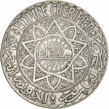 Morocco, Mohammed V, 10 Francs, AH 1352/1933, Paris, Silver, AU(50-53), KM:38