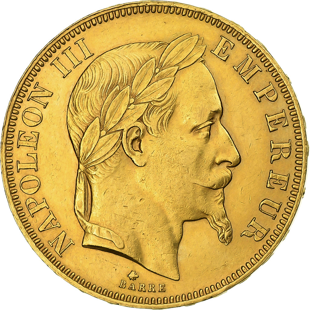Francia, Napoleon III, 50 Francs, 1862, Paris, Oro, EBC+, Gadoury:1112