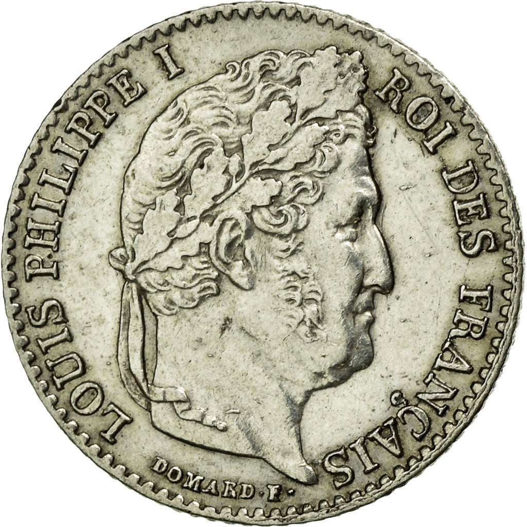 Coin, France, Louis-Philippe, 1/4 Franc, 1836, Paris, AU(50-53), Silver