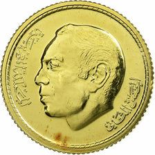 Morocco, al-Hassan II, 250 Dirhams, 1975/AH1395, Gold, MS(65-70), KM:66