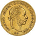 Hungría, Franz Joseph I, 4 Forint 10 Francs, 1882, Kremnica, Oro, EBC, KM:466