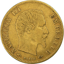 Francia, Napoleon III, 5 Francs, 1859, Paris, Oro, MB+, Le Franc:F.501, KM:787.1