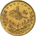 Turchia, Muhammad V, 25 Kurush, 1910, Qustantiniyah, Oro, SPL, KM:752