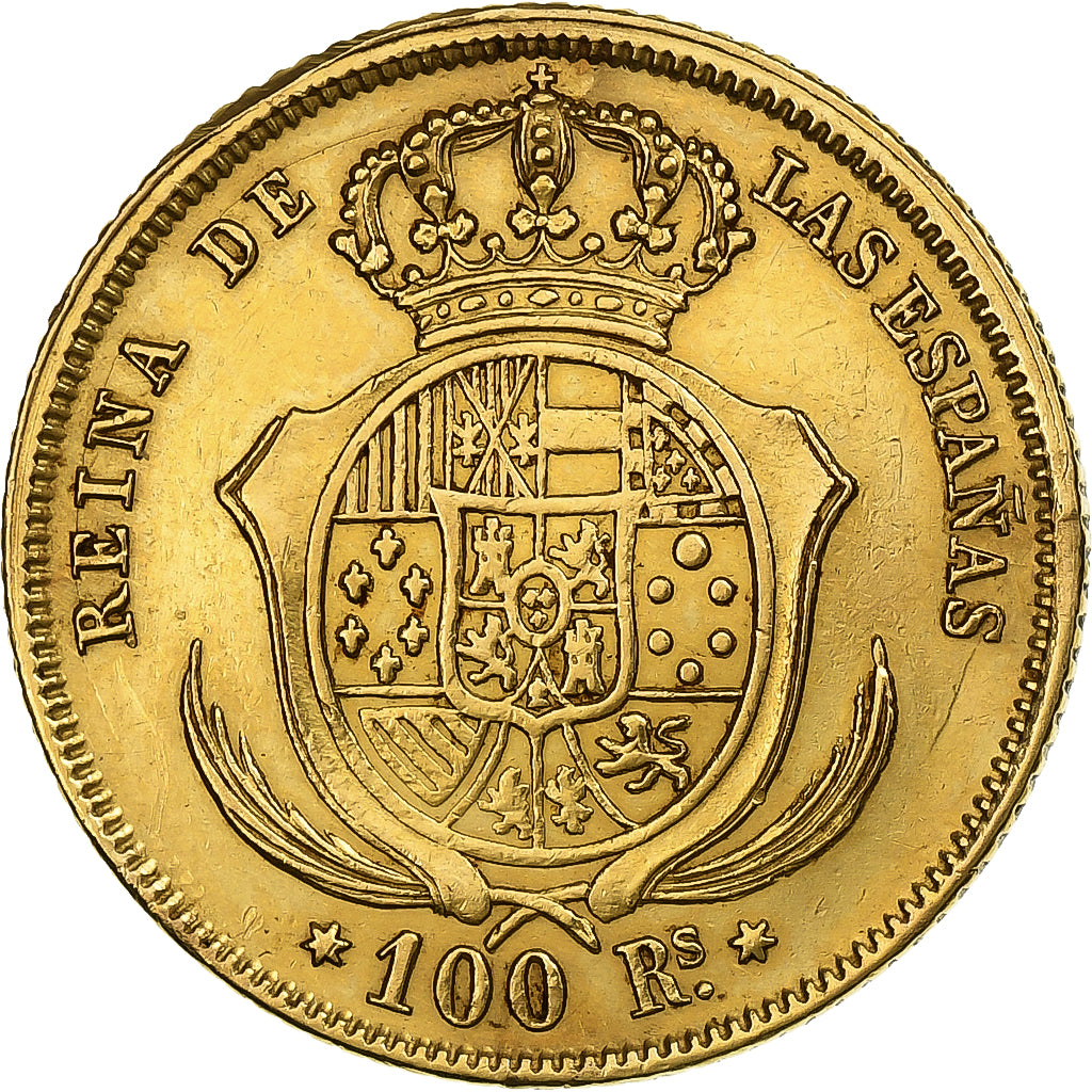 Espagne, Isabel II, 100 Reales, 1859, Madrid, Or, SUP, KM:605.2