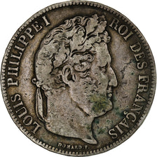 France, 5 Francs, Louis-Philippe, 1834, Bayonne, Silver, VF(20-25), Gadoury:678