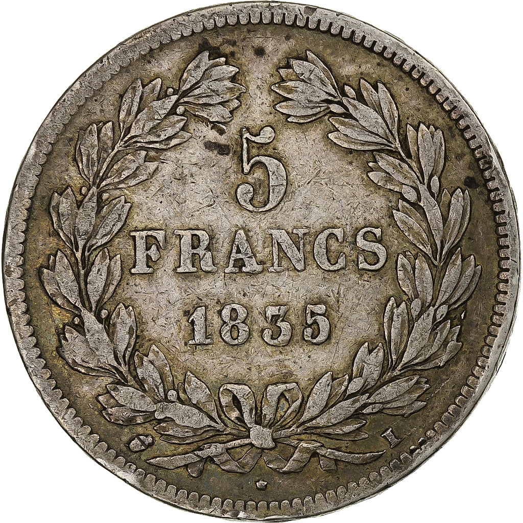France, 5 Francs, Louis-Philippe, 1835, Limoges, Silver, VF(20-25), Gadoury:678