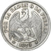 Chile, Peso, 1879, Santiago, Silver, EF(40-45), KM:142.1