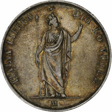 ITALIAN STATES, LOMBARDY-VENETIA, 5 Lire, 1848, Milan, Silver, EF(40-45)