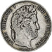 France, 5 Francs, Louis-Philippe, 1844, Bordeaux, Silver, VF(20-25)