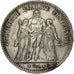 Frankrijk, 5 Francs, Hercule, 1876, Bordeaux, Zilver, ZF+, Gadoury:745a, Le