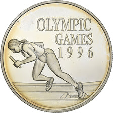 Jamaica, 10 Dollars, Olympics, 1996, Silver, MS(65-70), KM:176