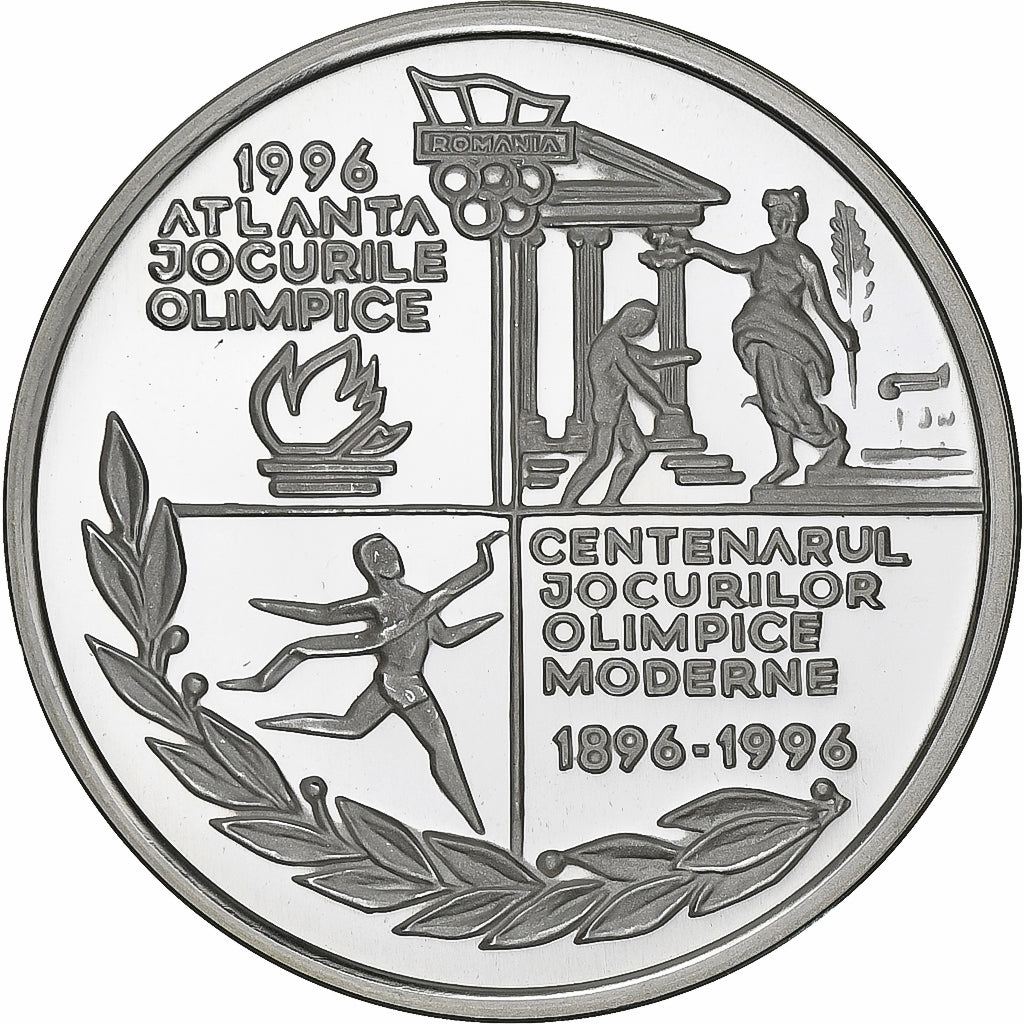 Romania, 100 Lei, 1996, Silver, MS(65-70), KM:128