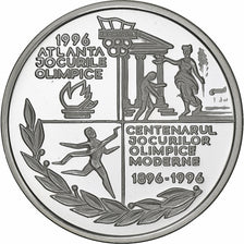 Romania, 100 Lei, 1996, Silver, MS(65-70), KM:128