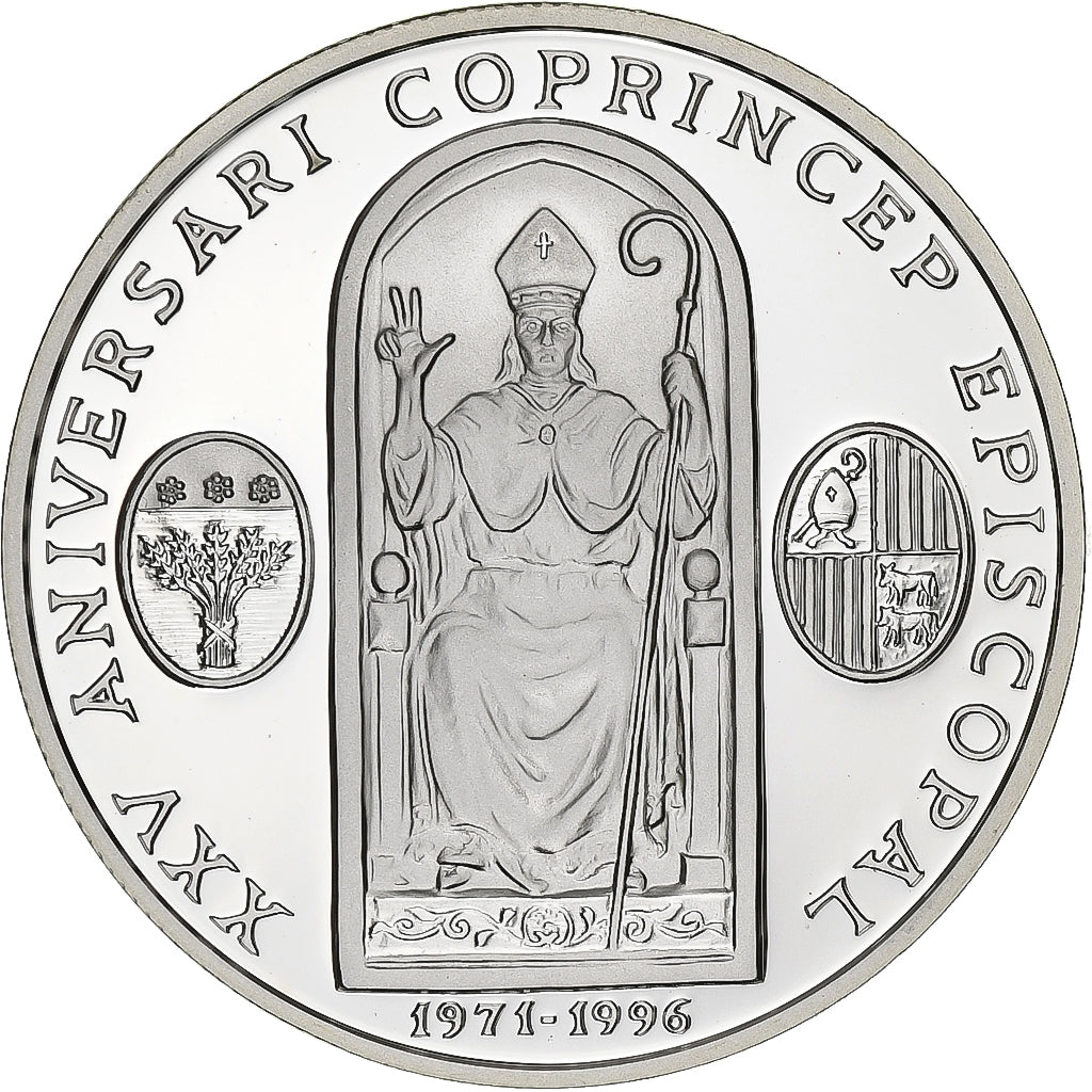 Andorra, 10 Diners, 1996, Silver, MS(65-70), KM:125