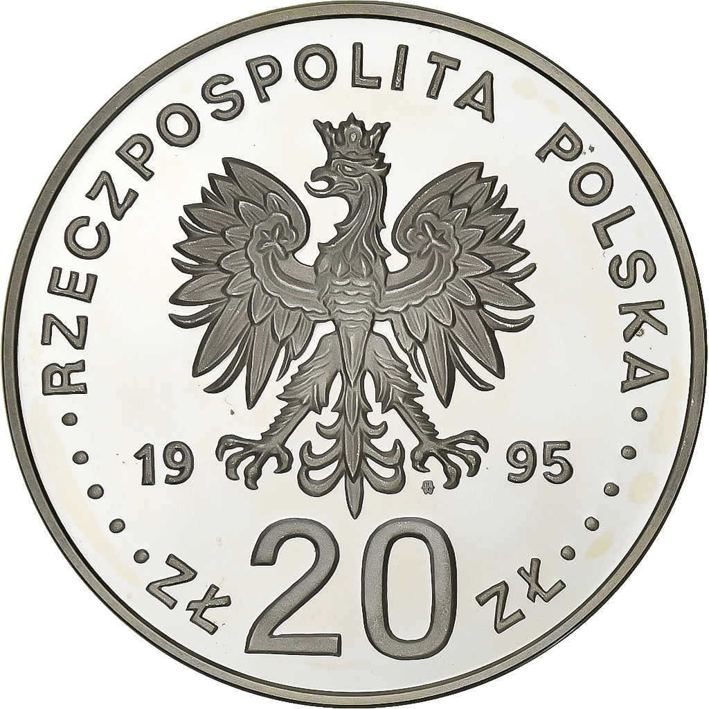 Poland, 20 Zlotych, 1995, Warsaw, Silver, MS(65-70), KM:302