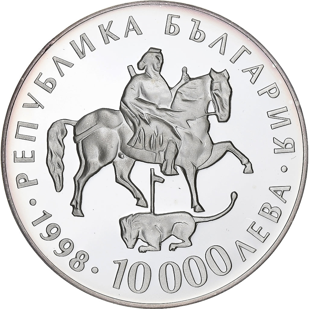 Bulgaria, 10000 Leva, 1998, Proof, Silver, MS(65-70), KM:235