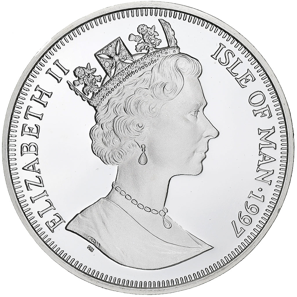Isle of Man, Elizabeth II, Crown, 1997, Pobjoy Mint, Silver, MS(65-70), KM:779