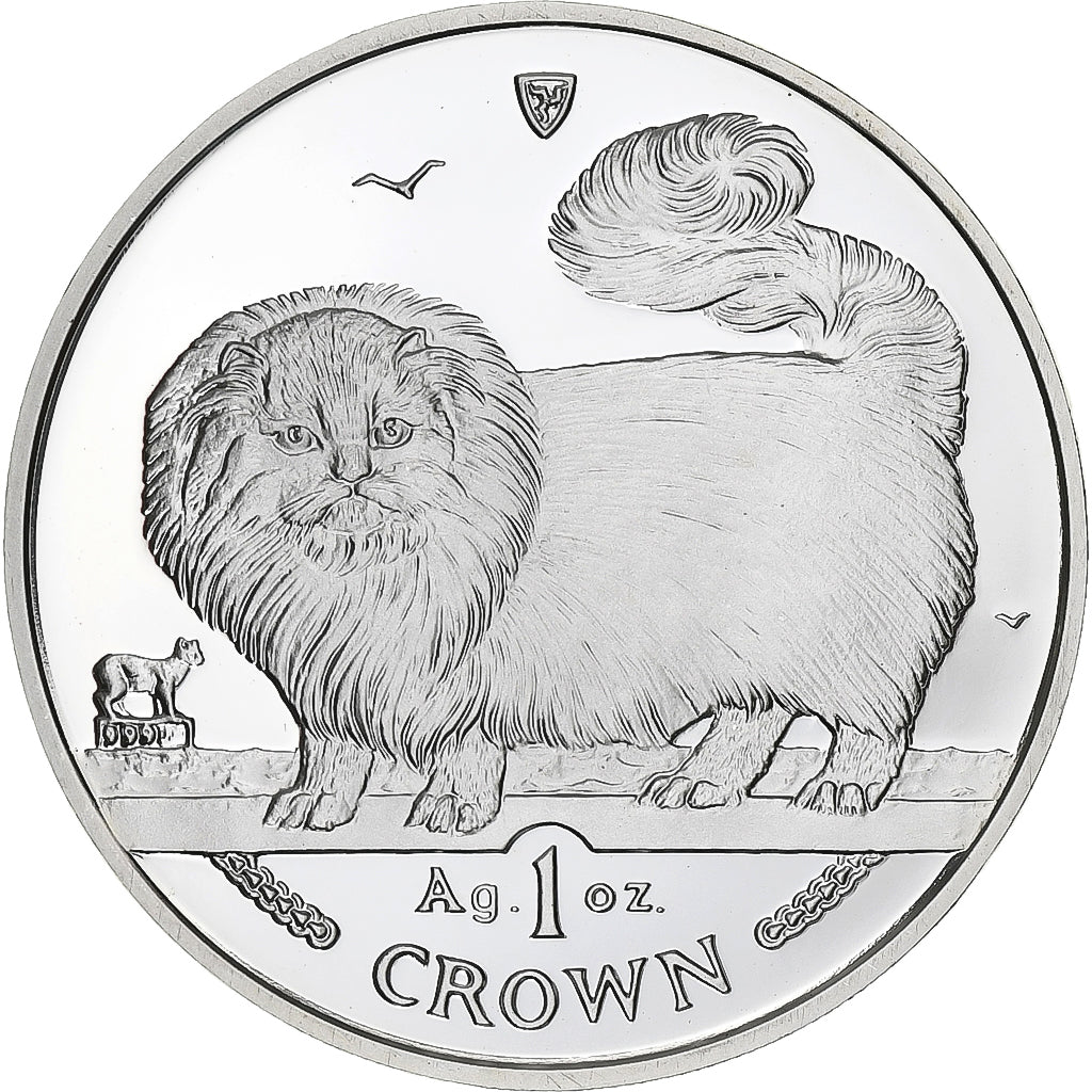 Isle of Man, Elizabeth II, Crown, 1997, Pobjoy Mint, Silver, MS(65-70), KM:779