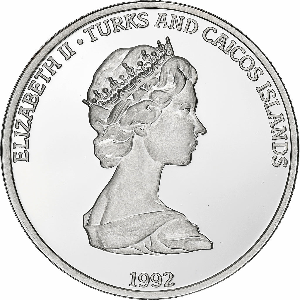 Îles Turks et Caïques, Elizabeth II, 20 Crowns, 1992, Argent, FDC, KM:131.3