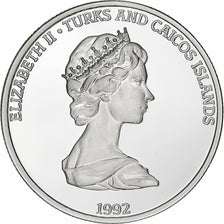 Îles Turks et Caïques, Elizabeth II, 20 Crowns, 1992, Argent, FDC, KM:131.3
