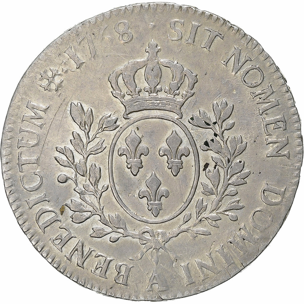 Frankrijk, Louis XV, Écu au bandeau, 1768, Paris, Zilver, ZF, Gadoury:322
