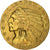 United States, $5, Half Eagle, Indian Head, 1908, Philadelphia, Gold, AU(55-58)