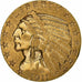 United States, $5, Half Eagle, Indian Head, 1911, Philadelphia, Gold, EF(40-45)