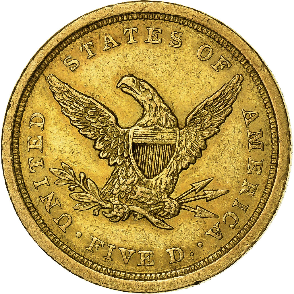 United States, $5, Half Eagle, Coronet Head, 1840, Philadelphia, Gold