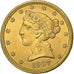 United States, $5, Half Eagle, Coronet Head, 1907, Philadelphia, Gold, MS(63)