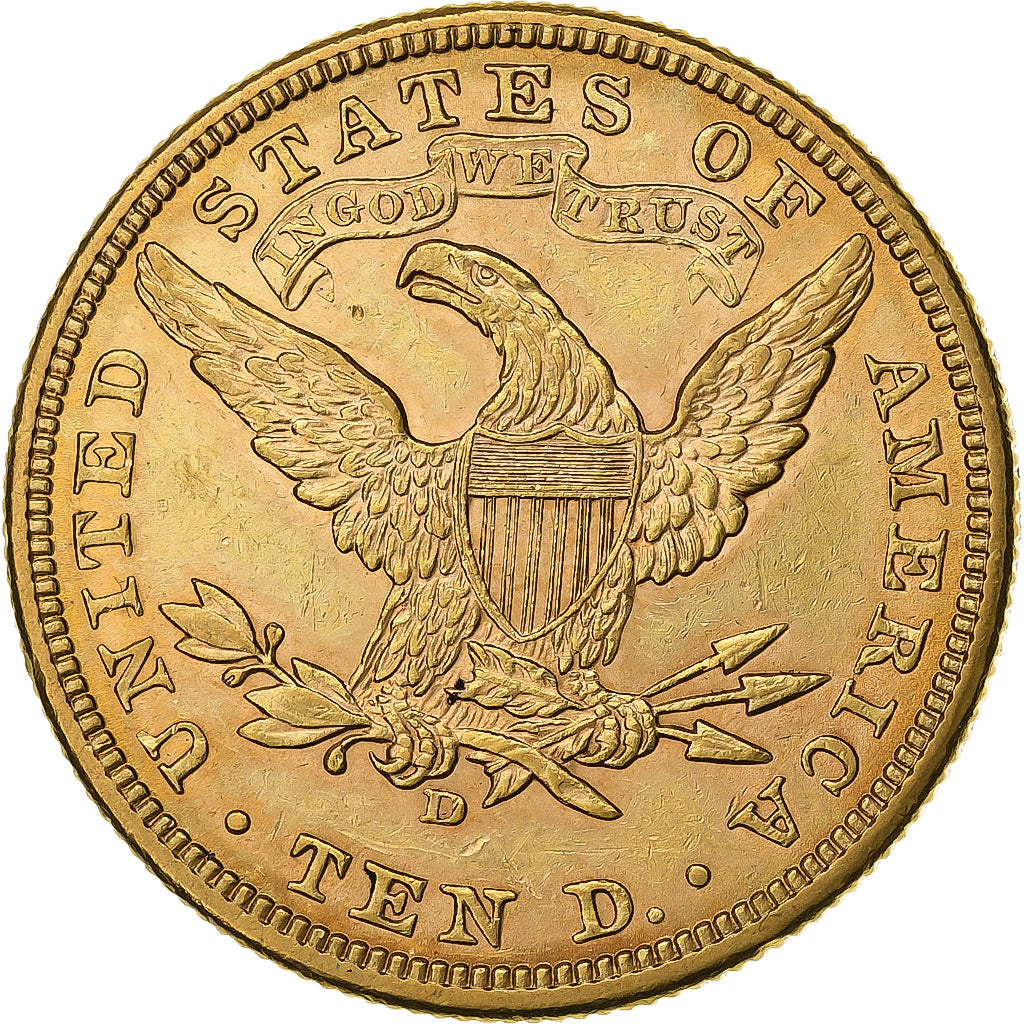 United States, $10, Eagle, Coronet Head, 1906, Denver, Gold, MS(63), KM:102