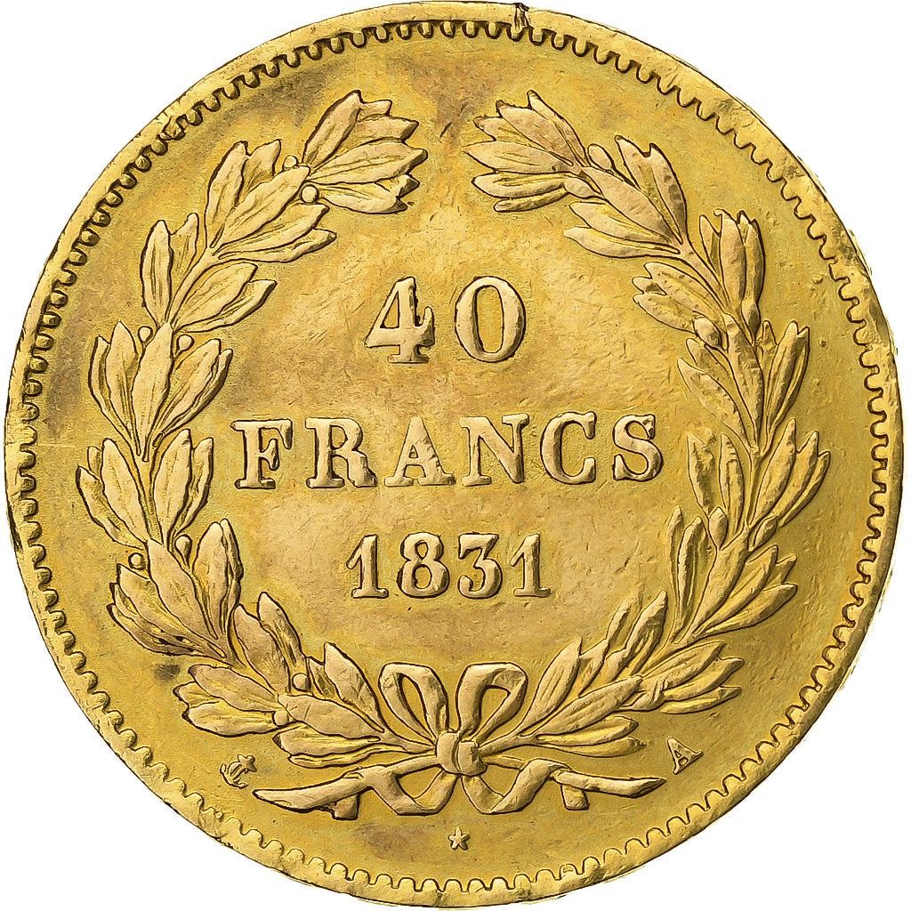 Frankreich, 40 Francs, Louis-Philippe, 1831, Paris, Gold, SS+, Gadoury:1106, Le